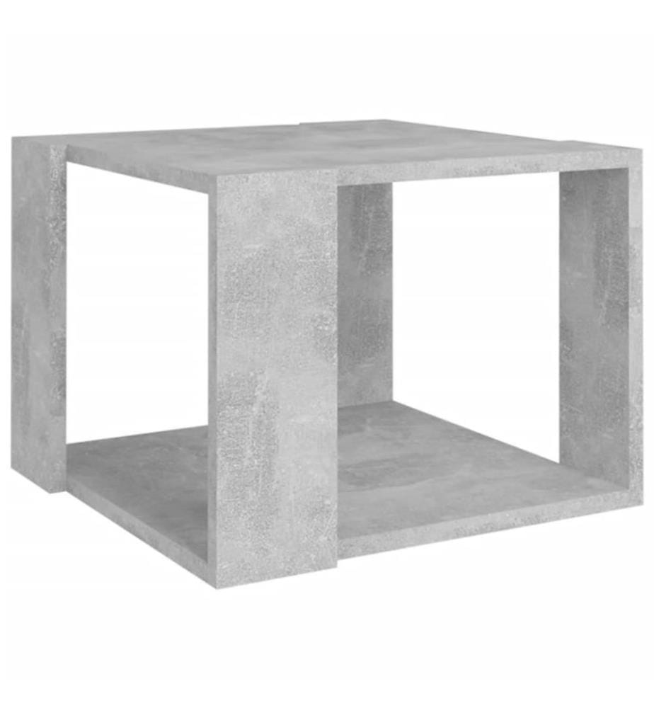 Table basse Gris béton 40x40x30 cm Bois d'ingénierie