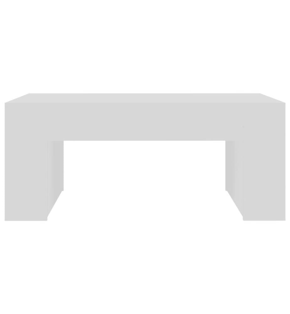 Couchtisch Weiss 100x60x42 cm Holzwerkstoff