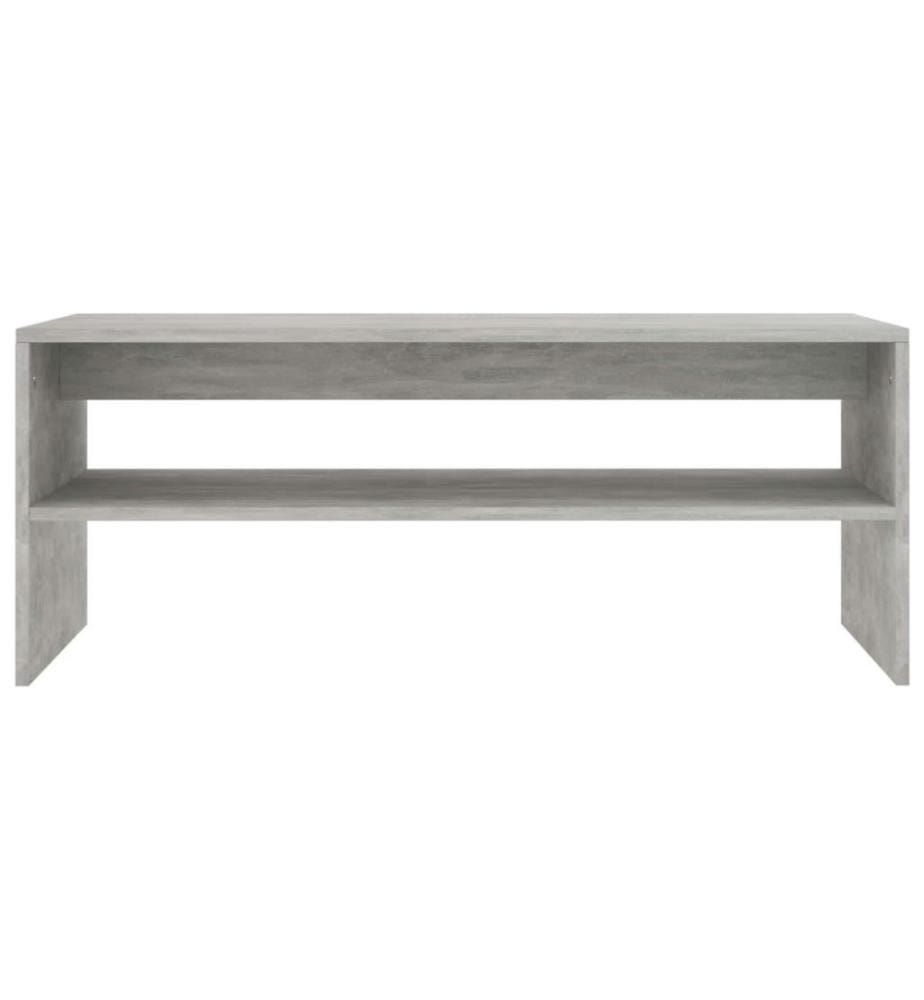 Couchtisch Betongrau 100x40x40 cm Holzwerkstoff