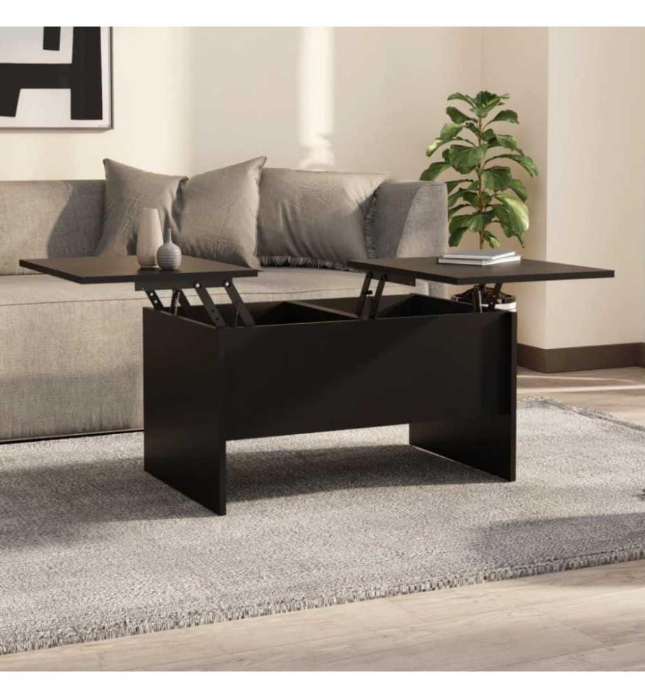 Couchtisch Schwarz 80x50x42,5 cm Holzwerkstoff