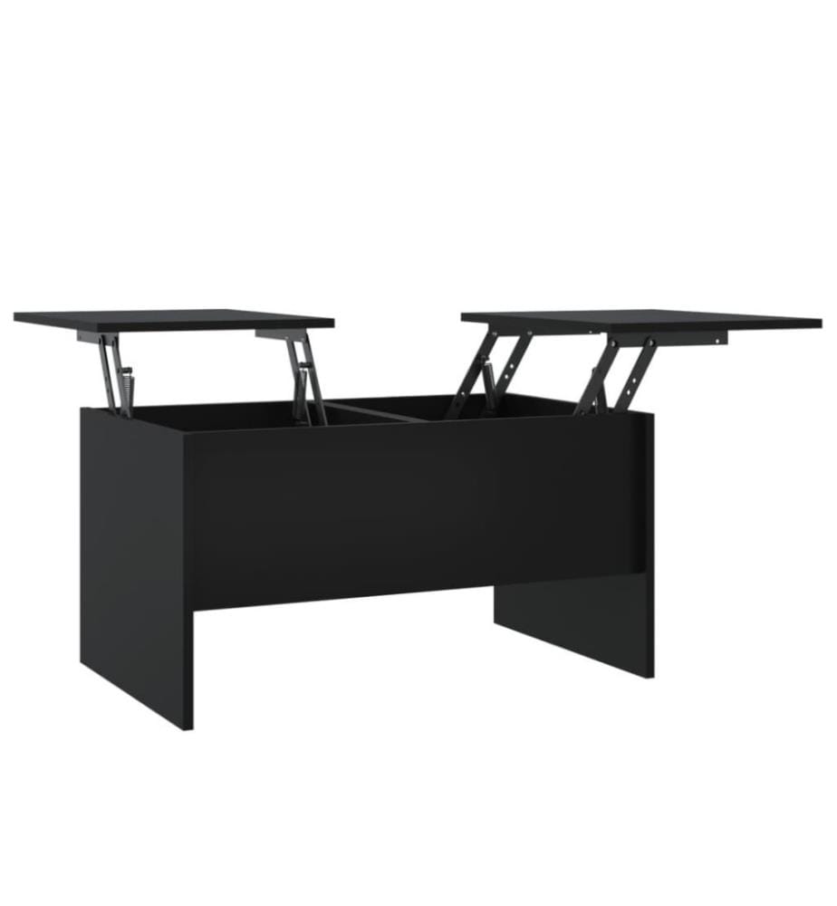 Couchtisch Schwarz 80x50x42,5 cm Holzwerkstoff