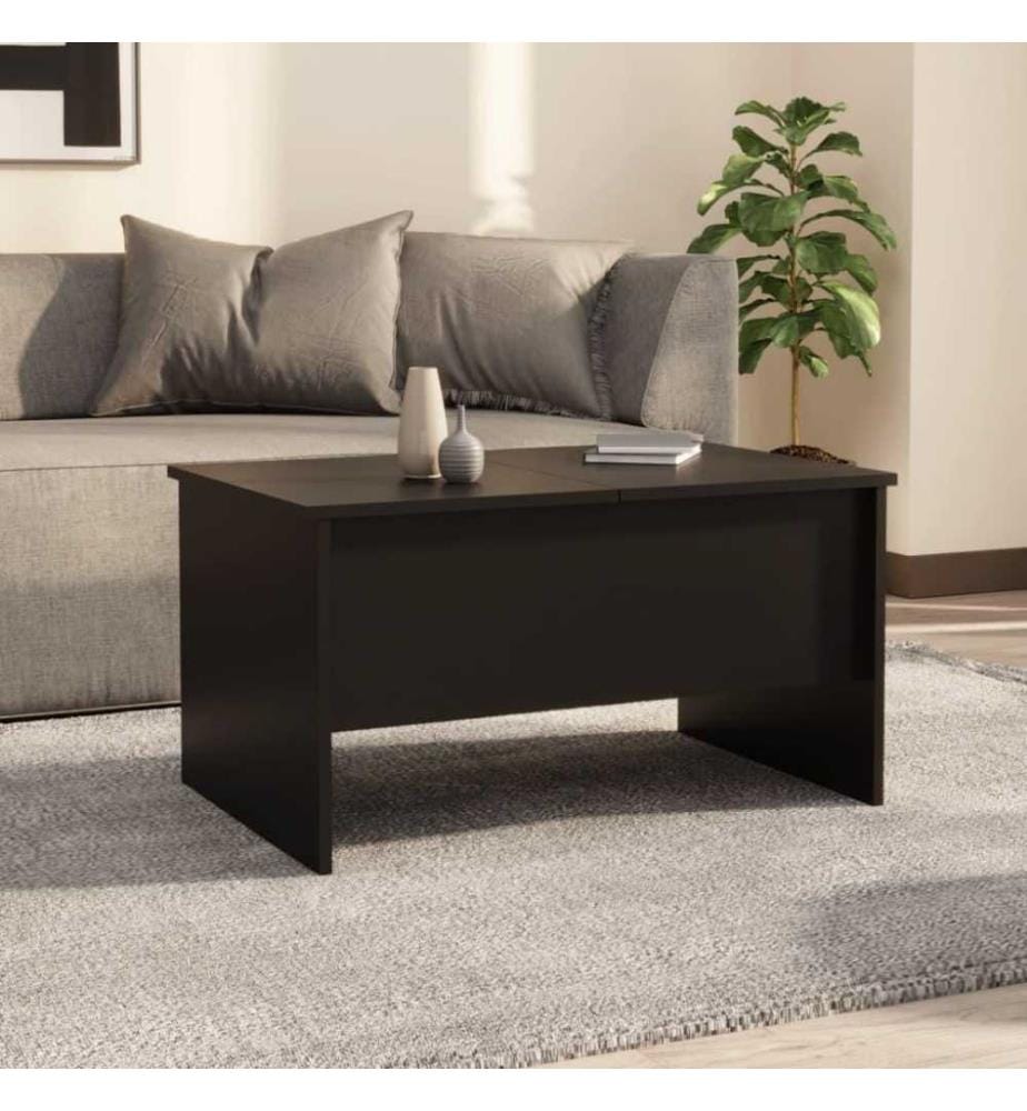 Couchtisch Schwarz 80x50x42,5 cm Holzwerkstoff