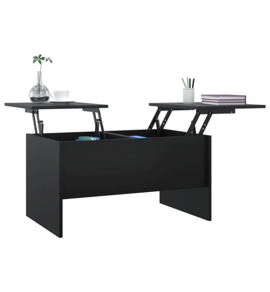 Couchtisch Schwarz 80x50x42,5 cm Holzwerkstoff