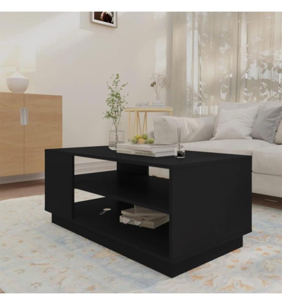 Couchtisch Schwarz 102x55x43 cm Holzwerkstoff