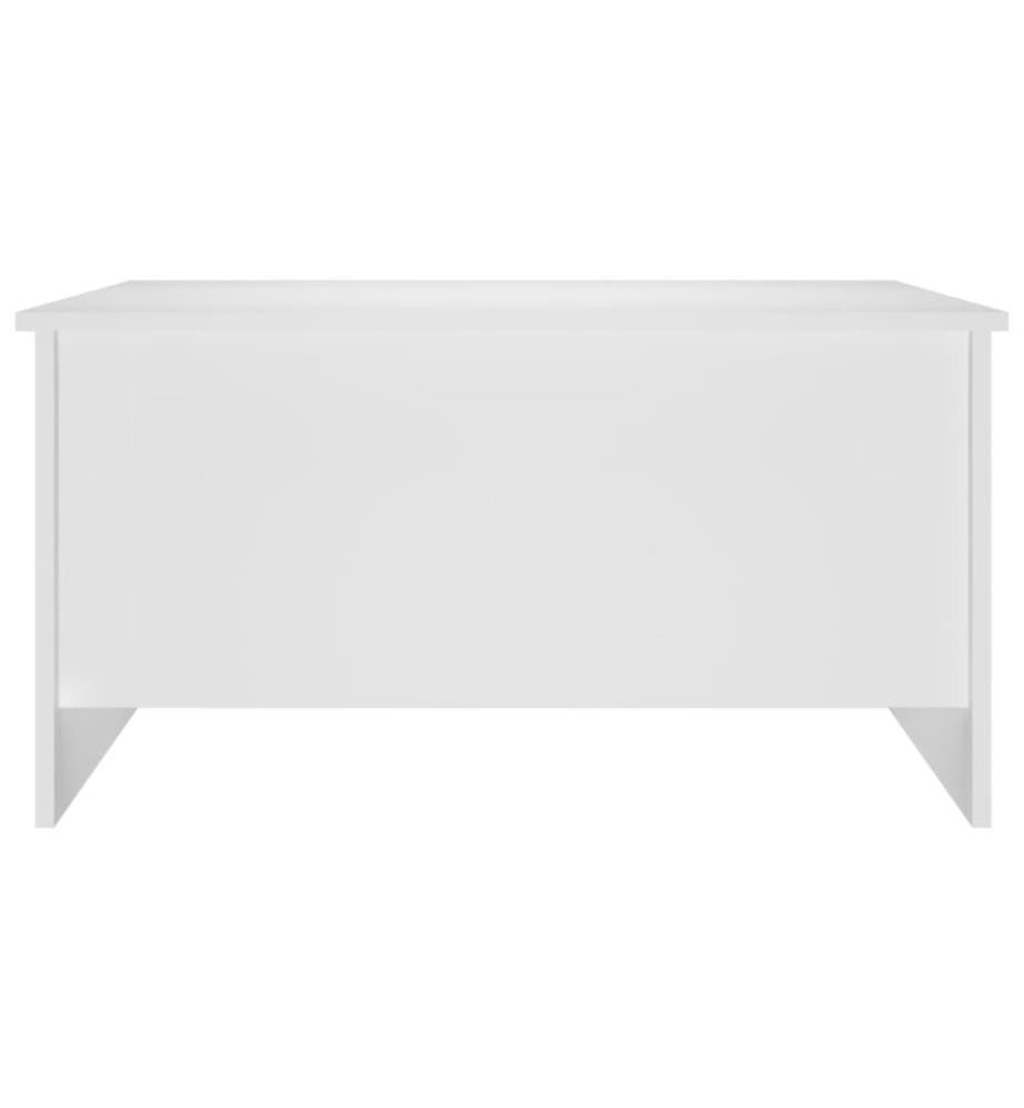 Couchtisch Weiss 80x55,5x41,5 cm Holzwerkstoff