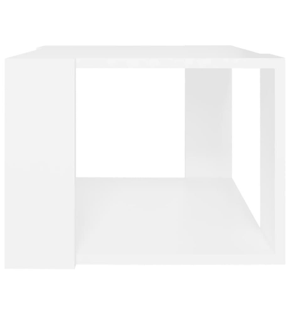 Couchtisch Weiss 40x40x30 cm Holzwerkstoff