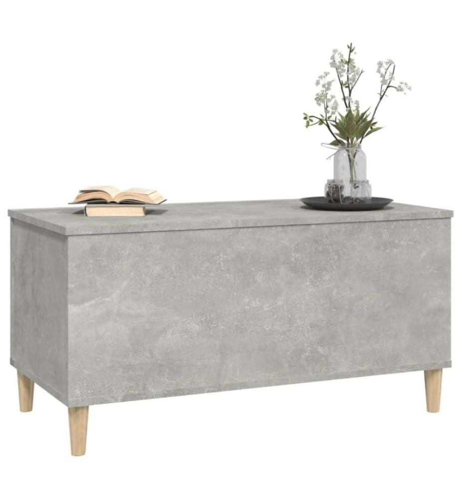 Table basse Gris béton 90x44,5x45 cm Bois d'ingénierie