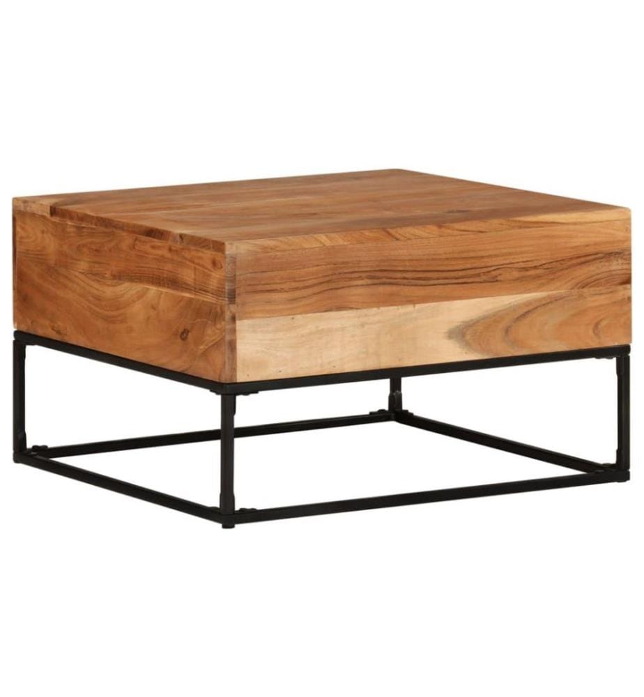 Couchtisch 68x68x41 cm Massivholz Akazie