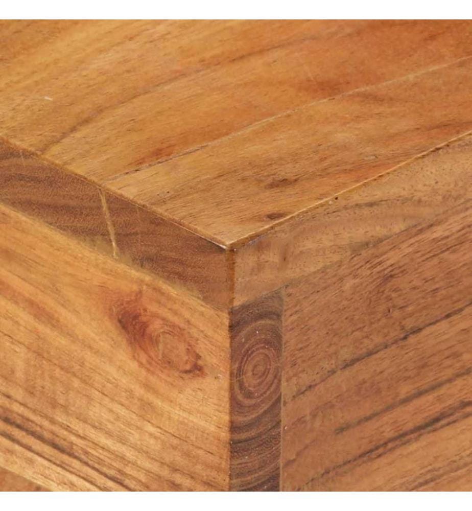 Couchtisch 68x68x41 cm Massivholz Akazie