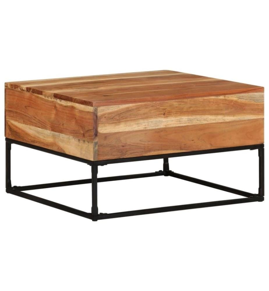 Couchtisch 68x68x41 cm Massivholz Akazie