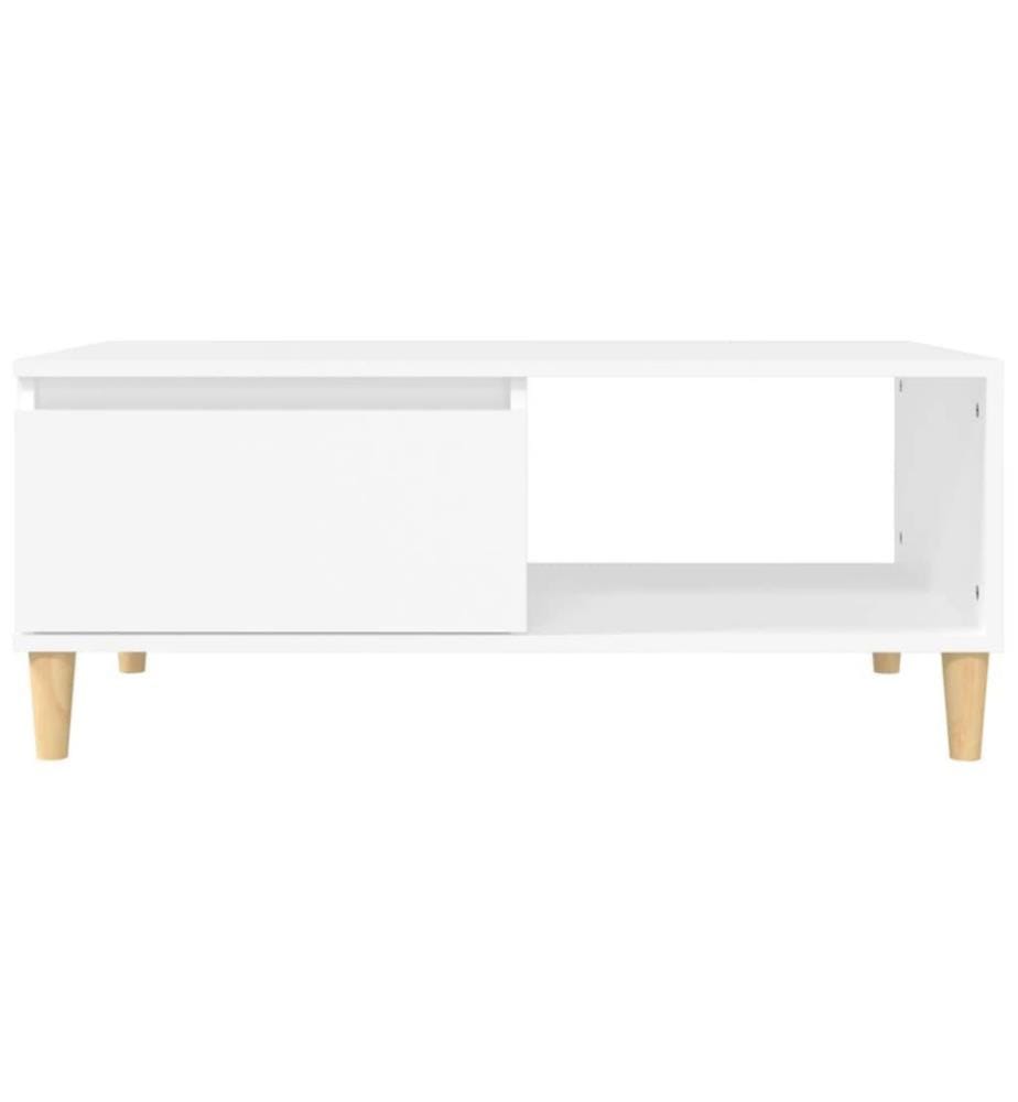 Couchtisch Weiss 90x50x36,5 cm Holzwerkstoff