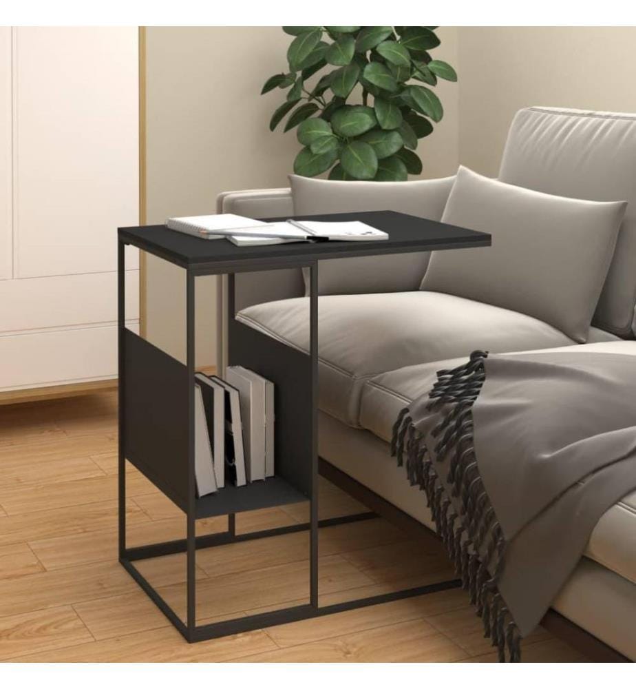 Beistelltisch Schwarz 55x36x59,5 cm Holzwerkstoff