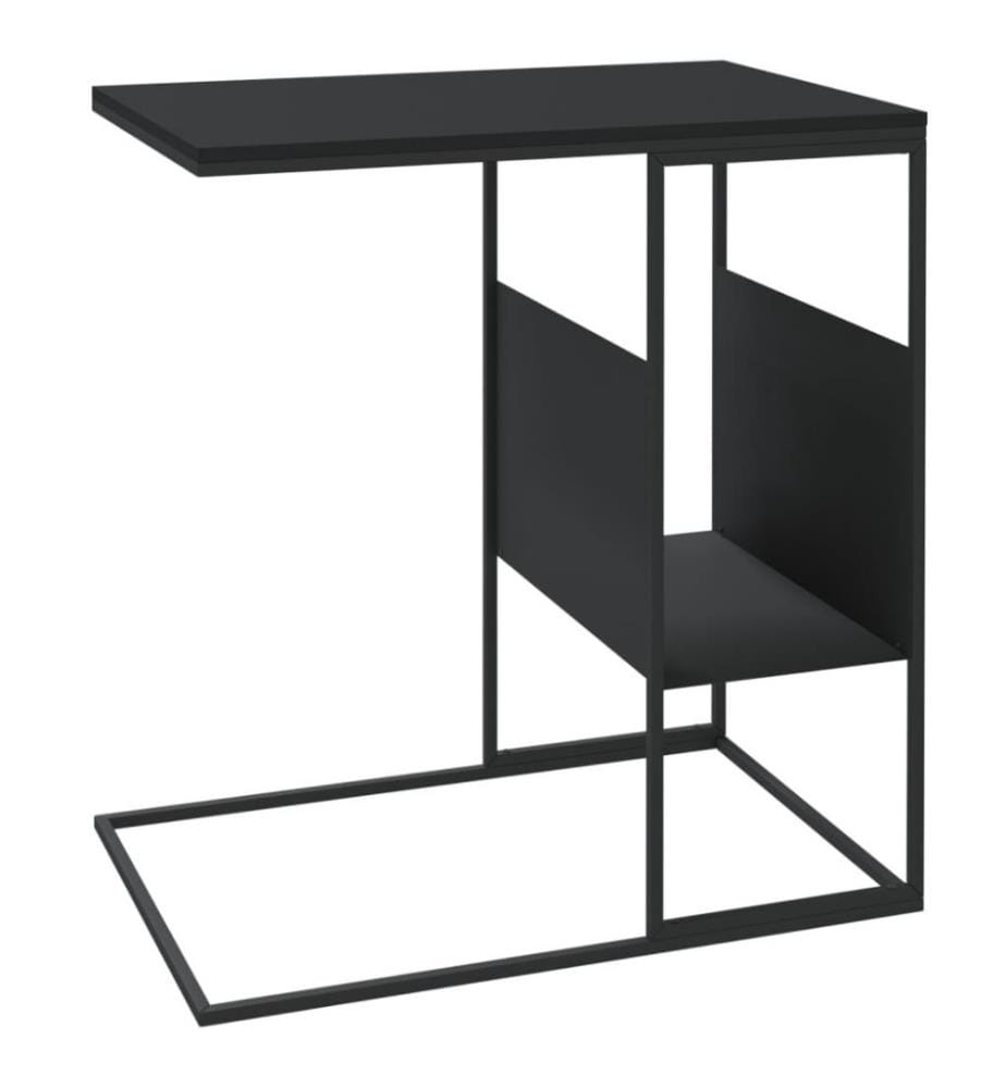 Beistelltisch Schwarz 55x36x59,5 cm Holzwerkstoff