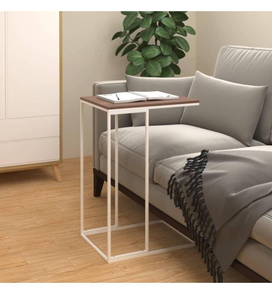 Beistelltisch Weiss 40x30x59 cm Holzwerkstoff