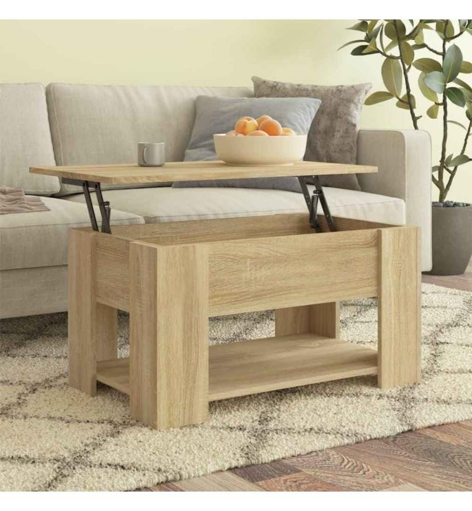 Couchtisch Sonoma-Eiche 79x49x41 cm Holzwerkstoff