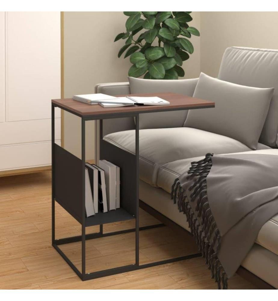 Beistelltisch Schwarz 55x36x59,5 cm Holzwerkstoff