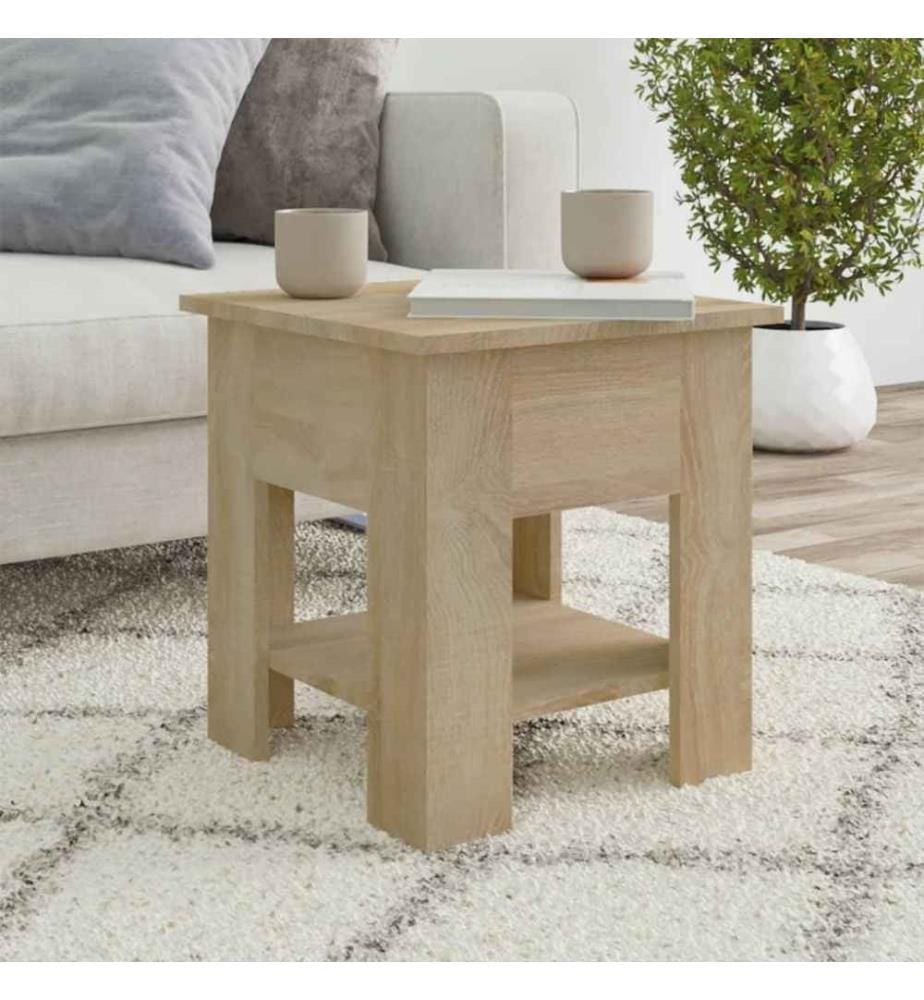Couchtisch Sonoma-Eiche 40x40x42 cm Holzwerkstoff