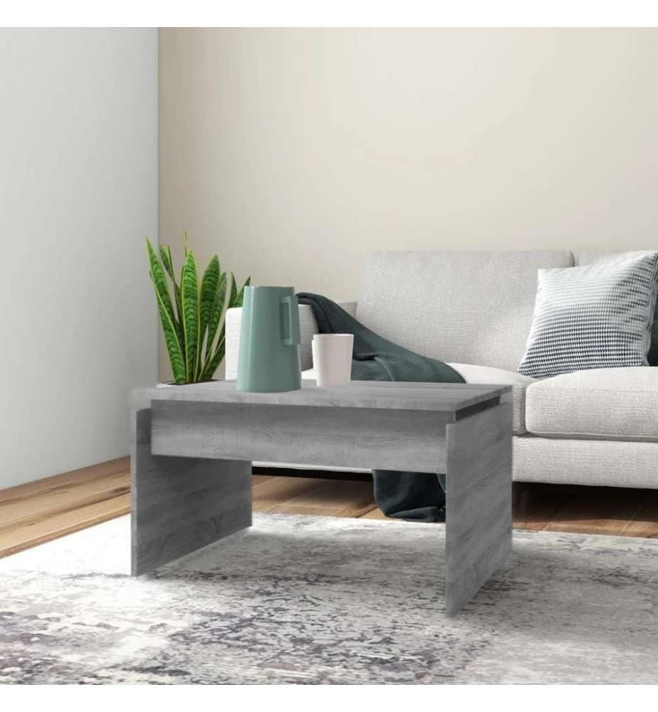 Couchtisch Grau Sonoma 68x50x38 cm Holzwerkstoff