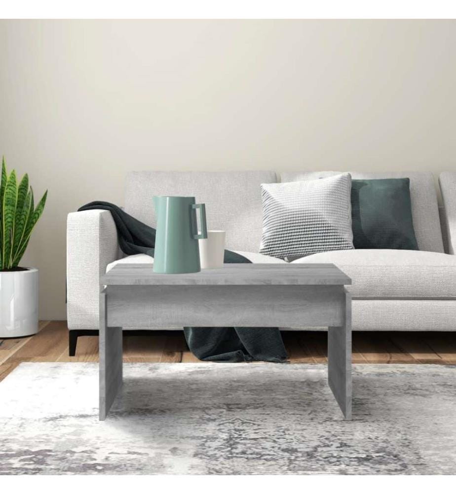 Couchtisch Grau Sonoma 68x50x38 cm Holzwerkstoff