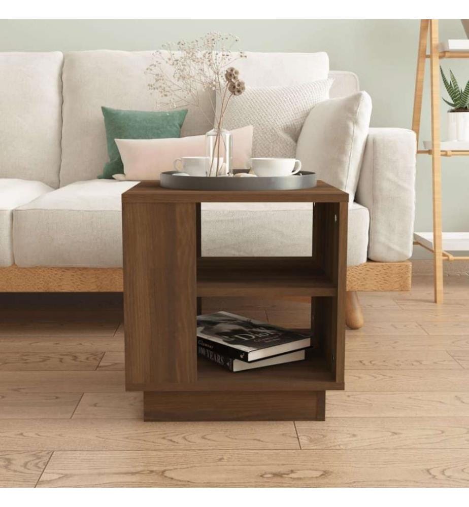 Couchtisch Braun Eichen-Optik 40x40x43 cm Holzwerkstoff
