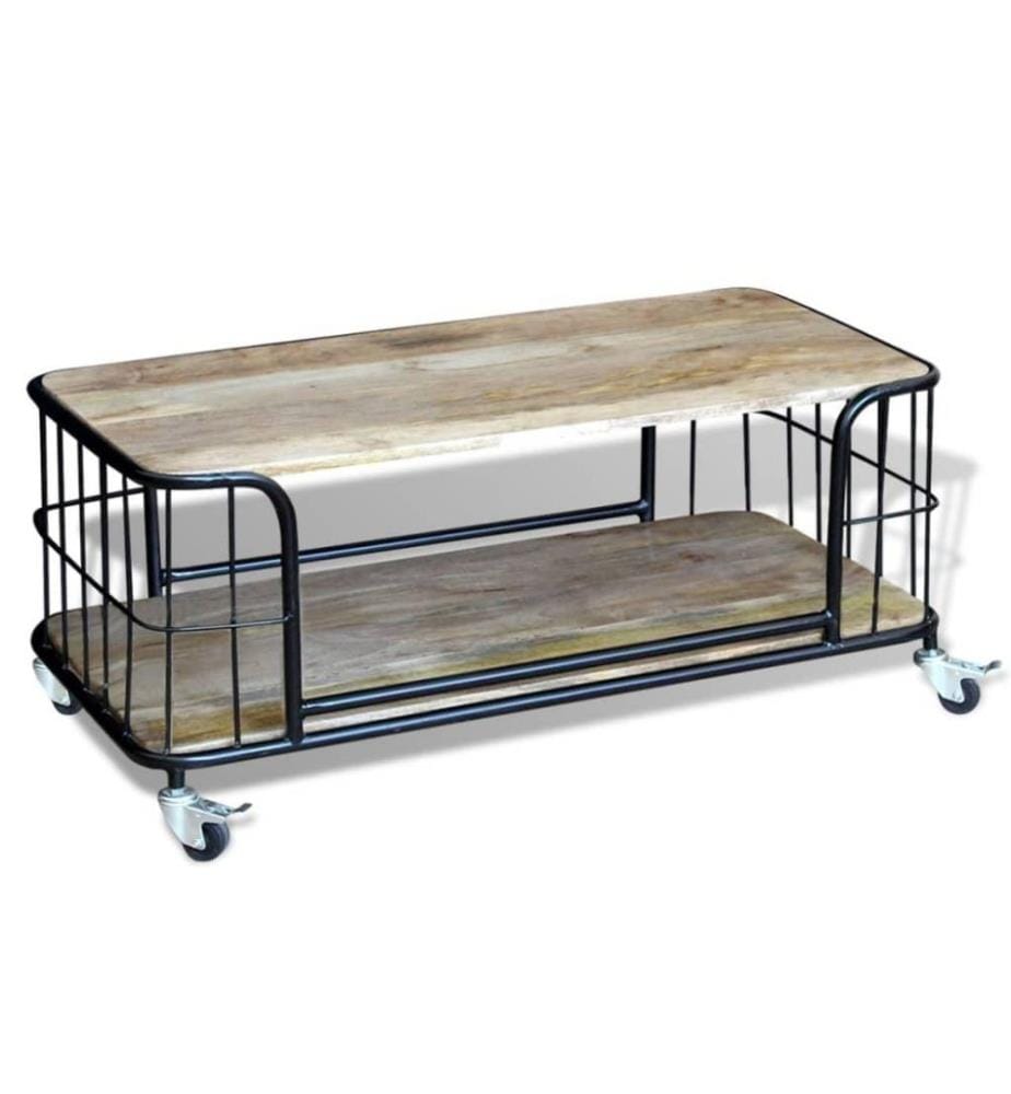 Table basse Bois de manguier massif 100 x 50 x 35 cm
