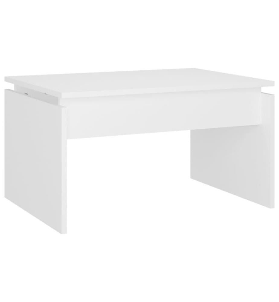 Couchtisch Weiss 68x50x38 cm Holzwerkstoff