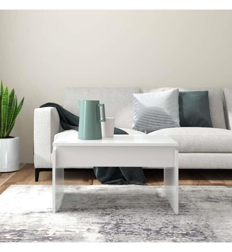 Couchtisch Weiss 68x50x38 cm Holzwerkstoff