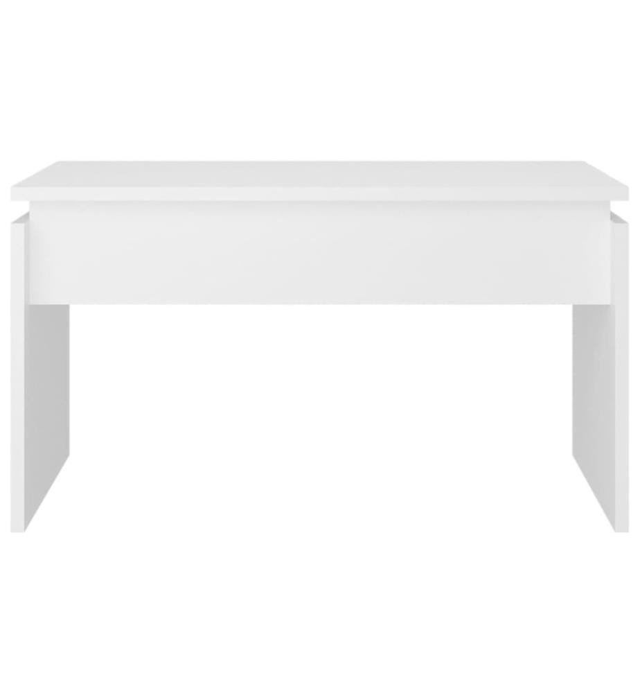 Couchtisch Weiss 68x50x38 cm Holzwerkstoff