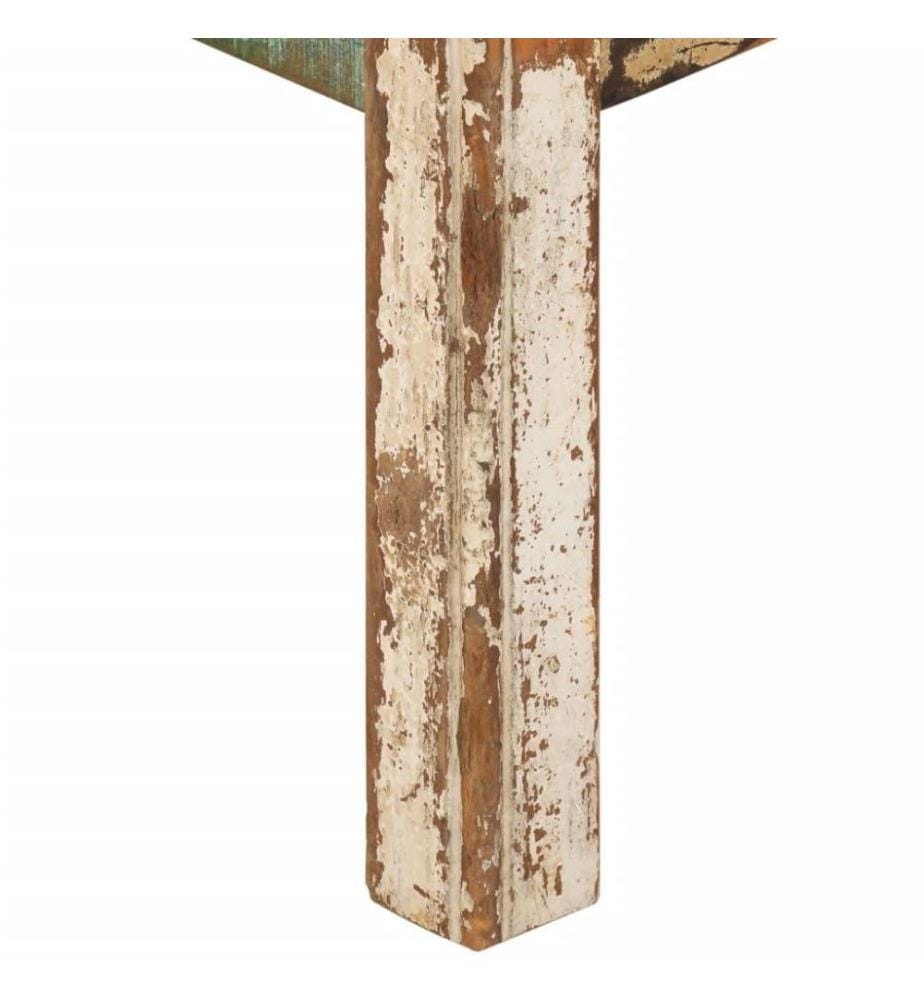 Table basse 80x80x40 cm Bois de récupération massif
