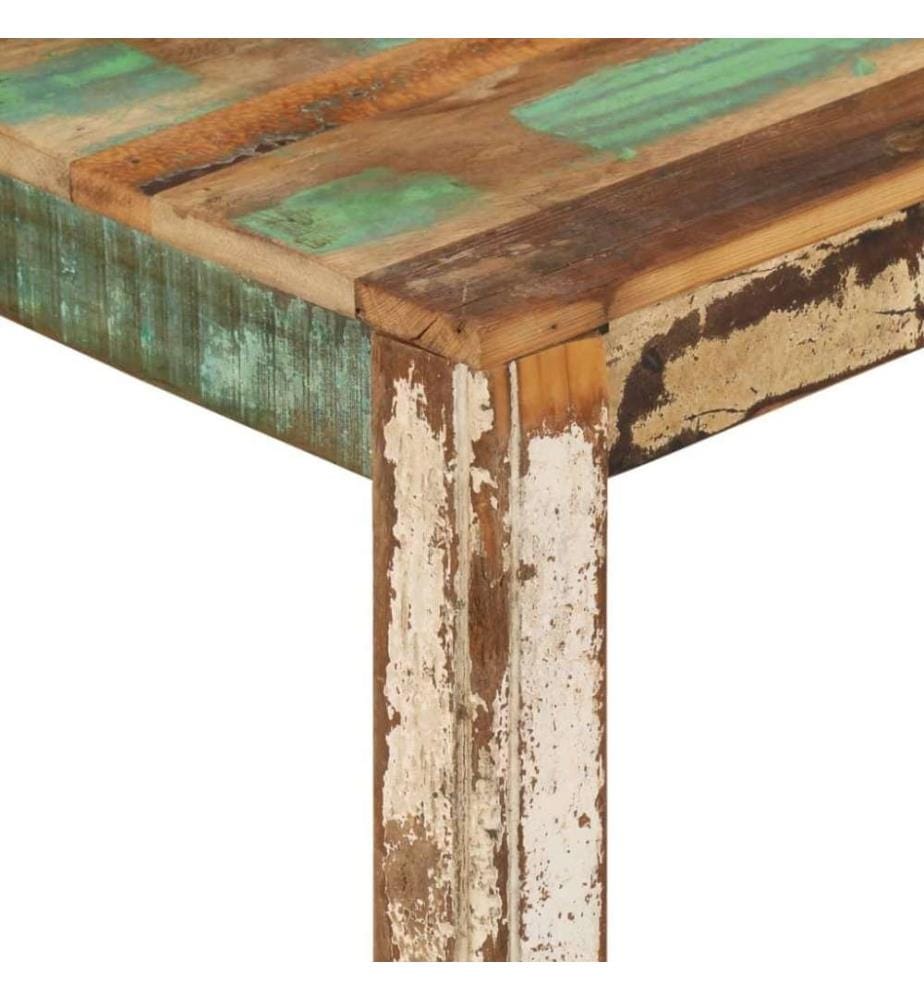 Table basse 80x80x40 cm Bois de récupération massif