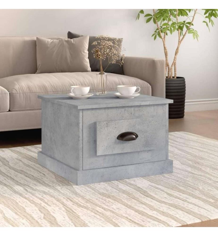 Couchtisch Betongrau 50x50x35 cm Holzwerkstoff