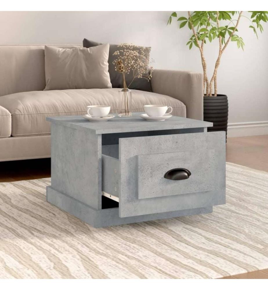 Couchtisch Betongrau 50x50x35 cm Holzwerkstoff
