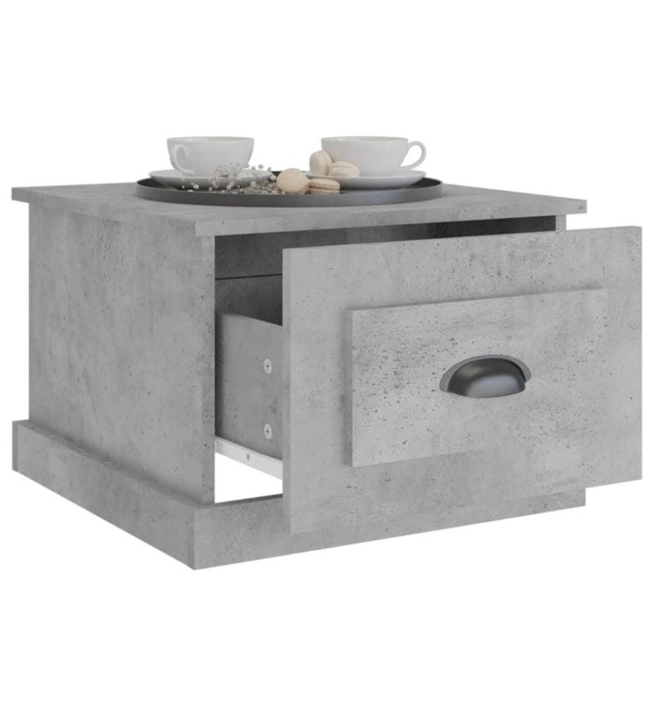 Couchtisch Betongrau 50x50x35 cm Holzwerkstoff