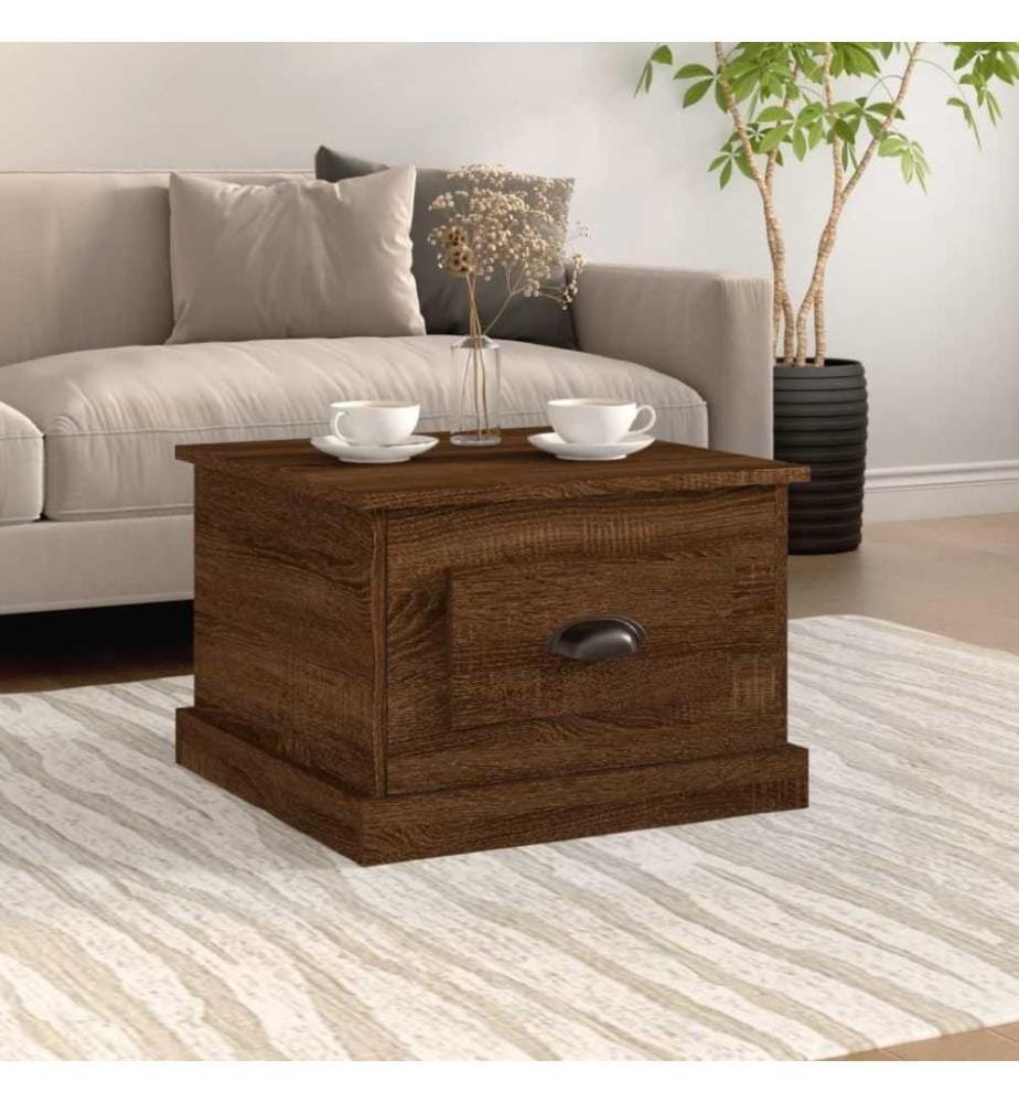 Couchtisch Braun Eichen-Optik 50x50x35 cm Holzwerkstoff