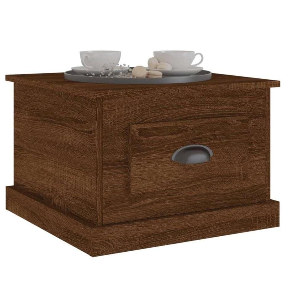 Couchtisch Braun Eichen-Optik 50x50x35 cm Holzwerkstoff