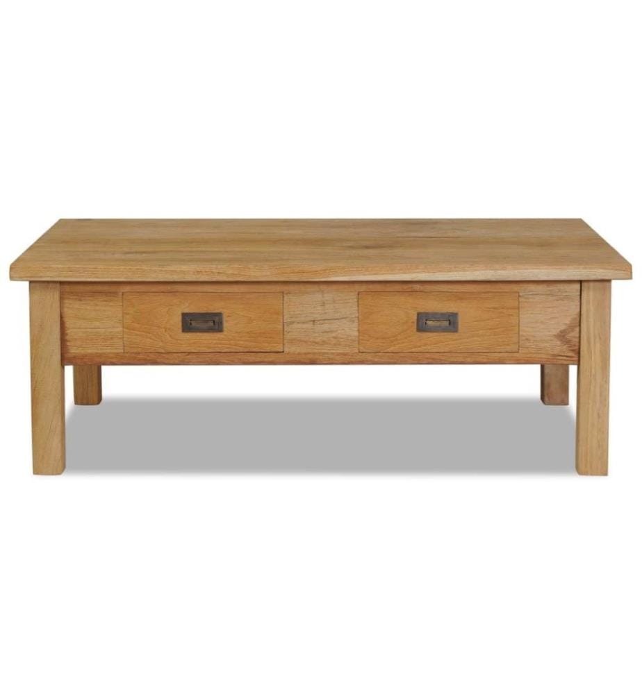 Table basse Teck massif 100 x 60 x 35 cm