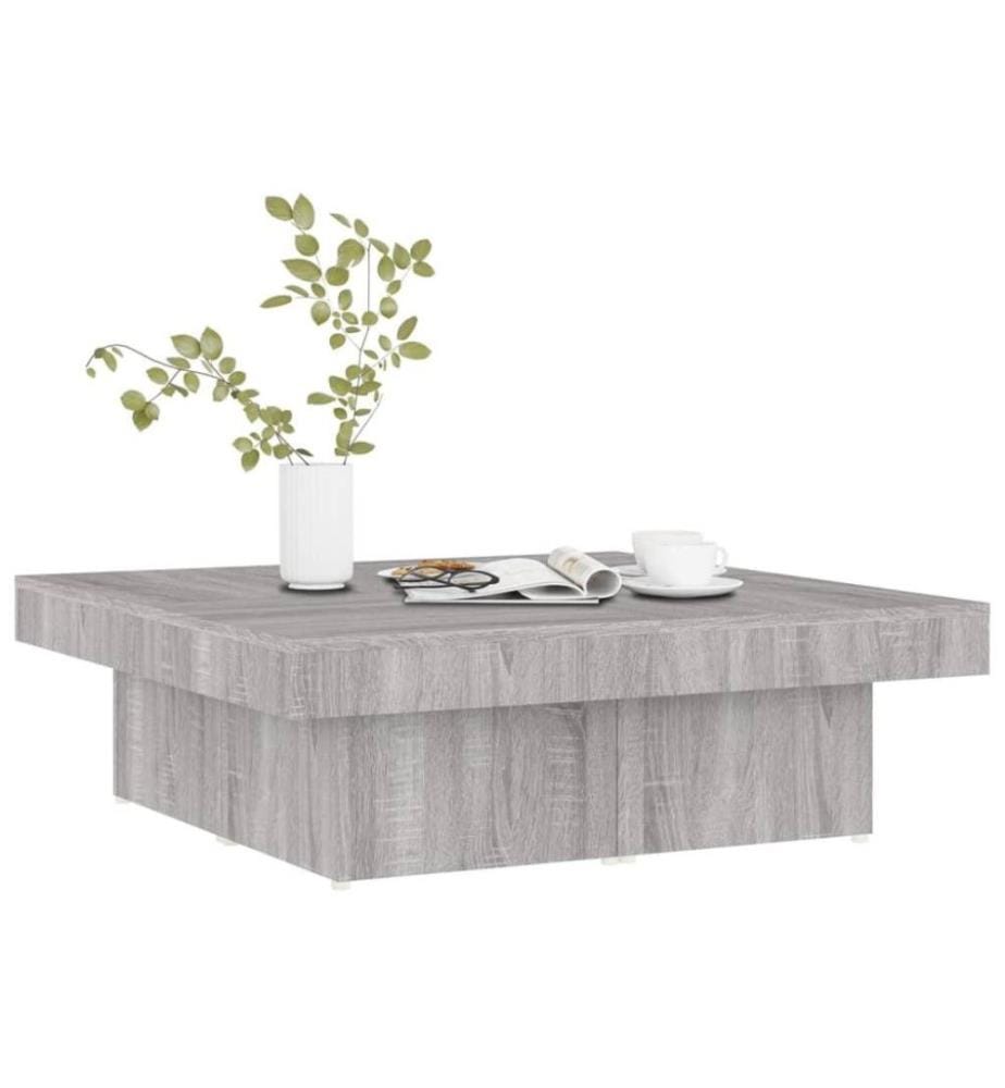 Couchtisch Grau Sonoma 90x90x28 cm Holzwerkstoff