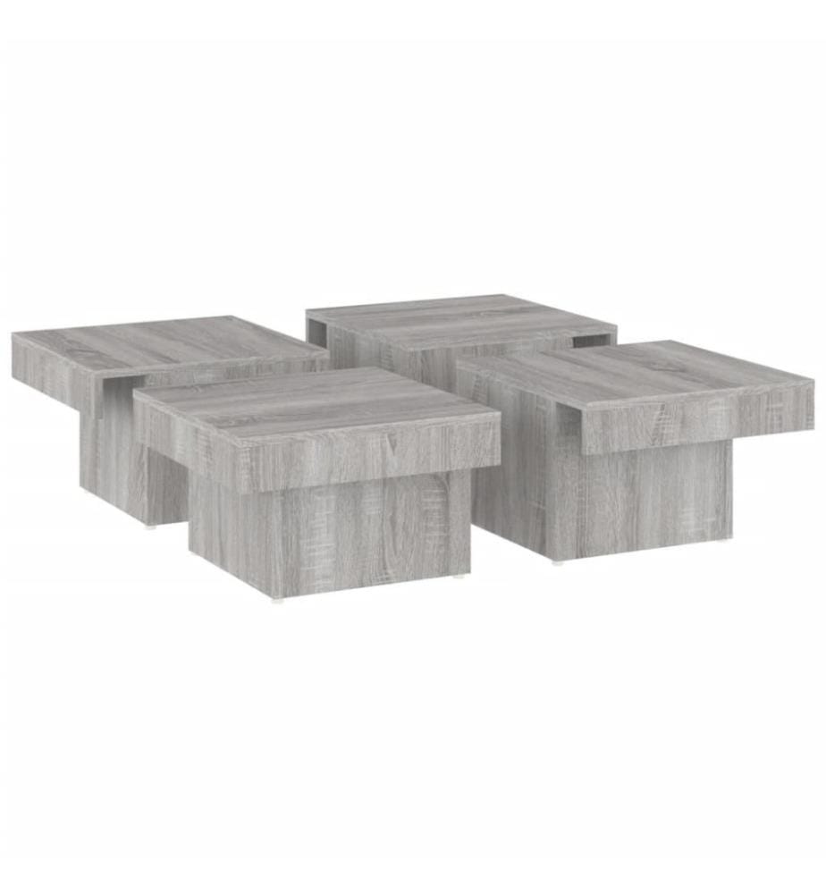 Couchtisch Grau Sonoma 90x90x28 cm Holzwerkstoff