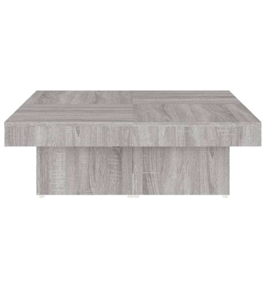 Couchtisch Grau Sonoma 90x90x28 cm Holzwerkstoff