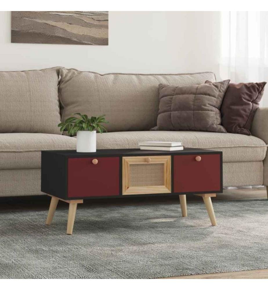 Couchtisch mit Schubladen 80x40x35,5 cm Holzwerkstoff