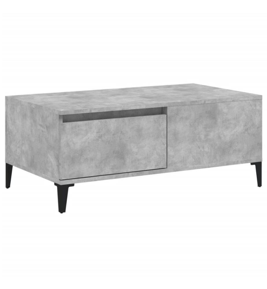 Couchtisch Betongrau 90x50x36,5 cm Holzwerkstoff