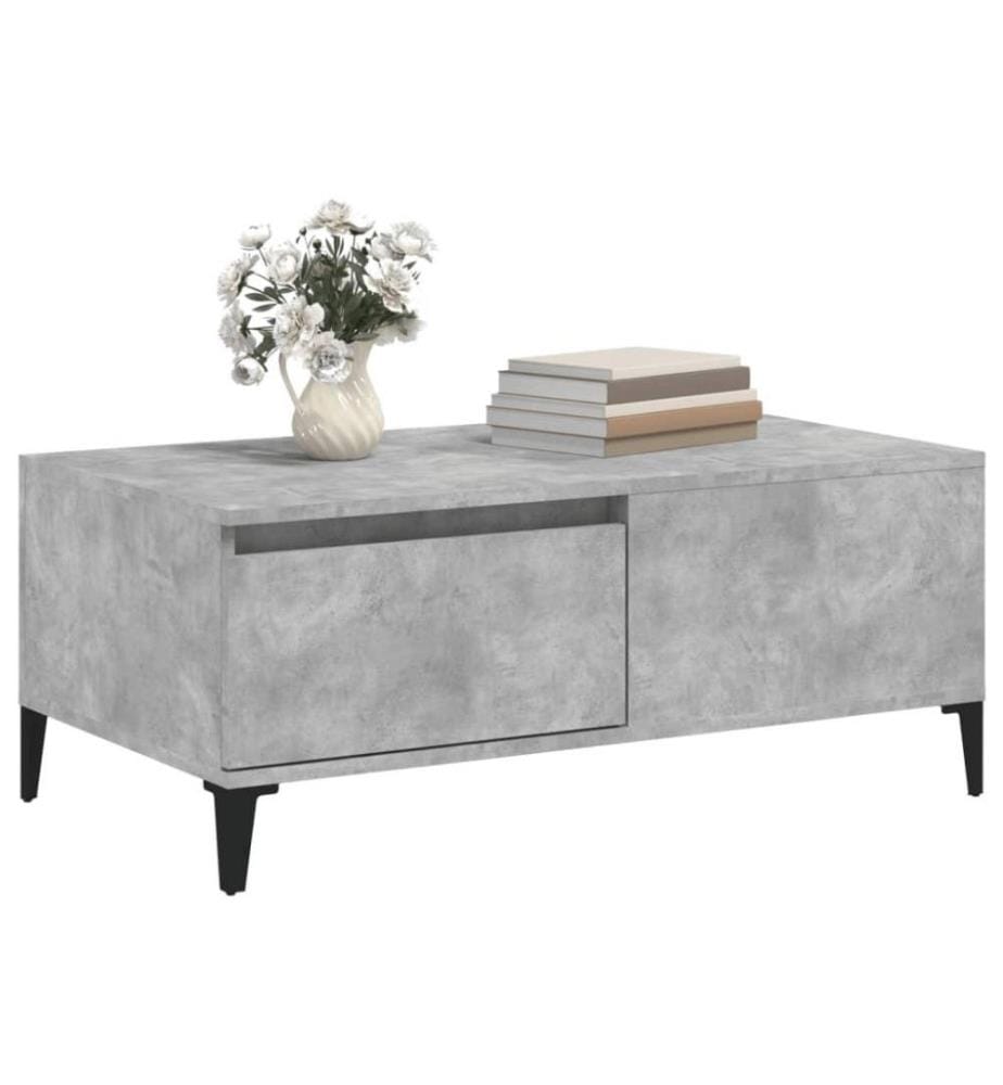 Couchtisch Betongrau 90x50x36,5 cm Holzwerkstoff