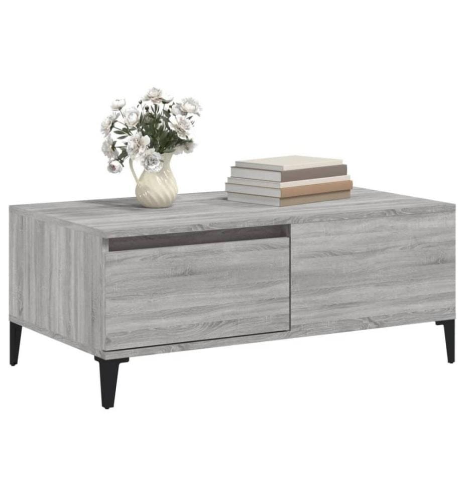 Couchtisch Grau Sonoma 90x50x36,5 cm Holzwerkstoff