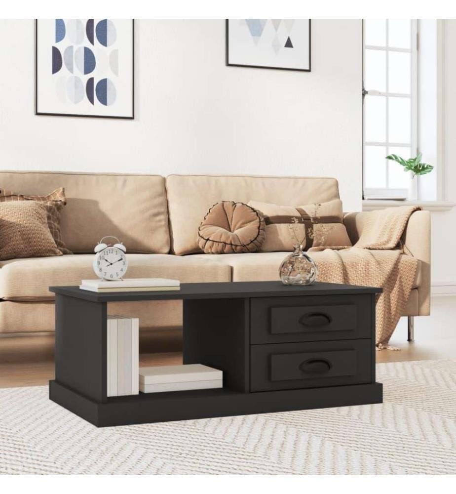 Couchtisch Schwarz 90x50x35 cm Holzwerkstoff