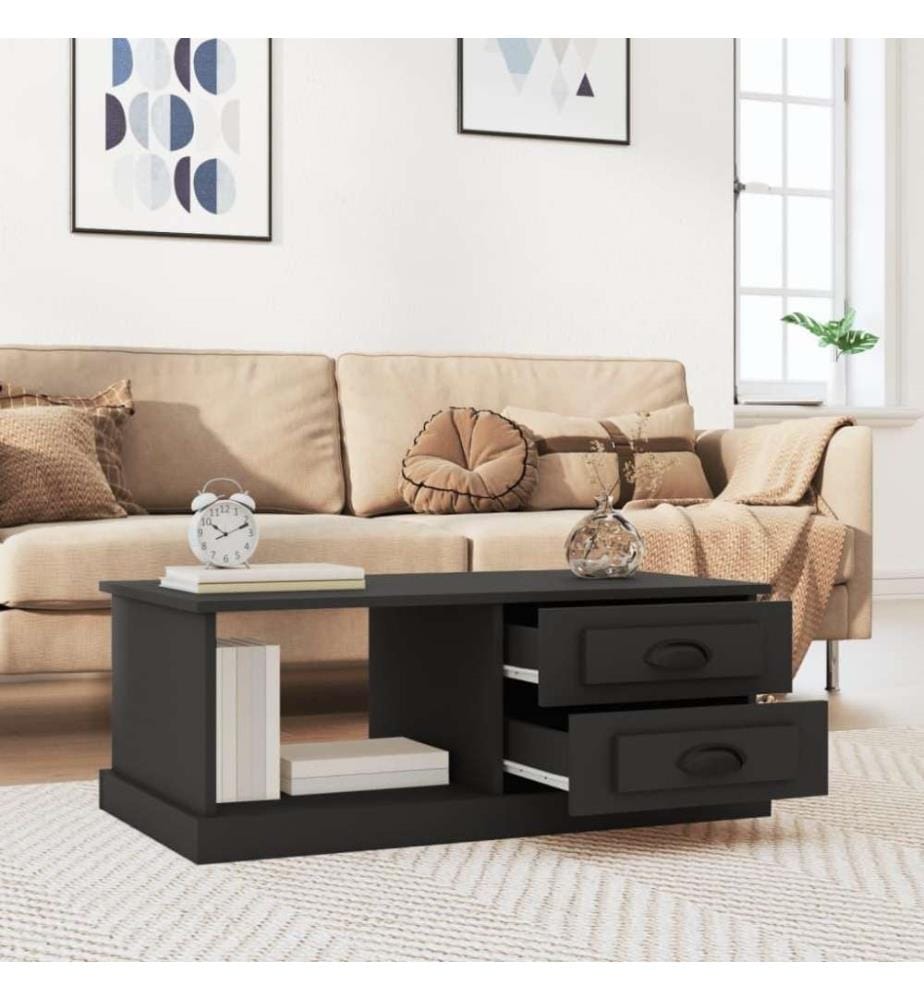 Couchtisch Schwarz 90x50x35 cm Holzwerkstoff