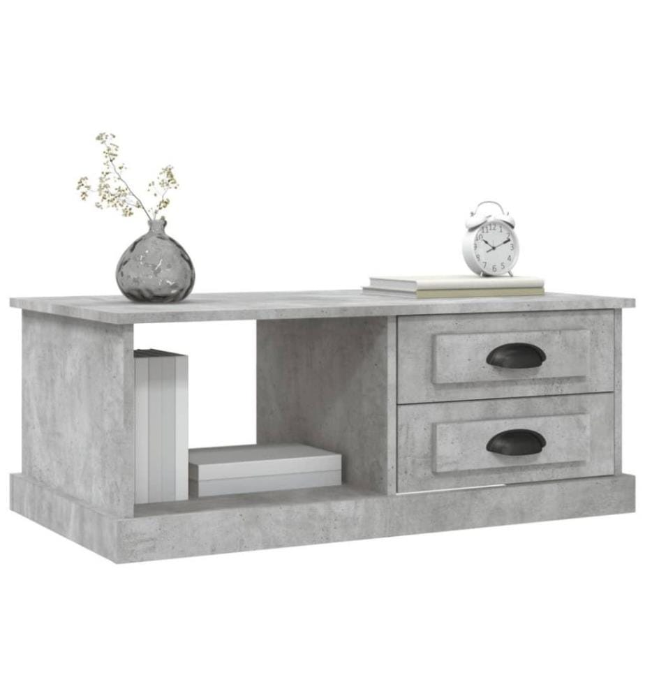 Couchtisch Betongrau 90x50x35 cm Holzwerkstoff