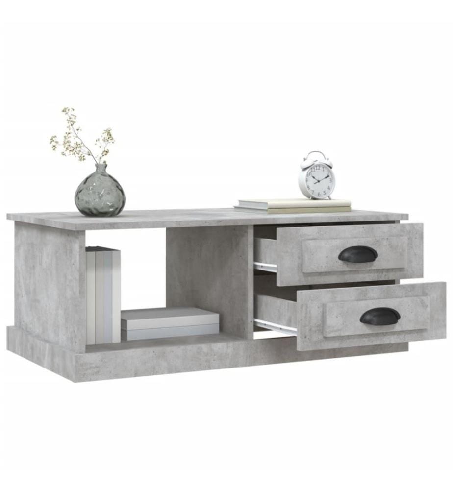 Couchtisch Betongrau 90x50x35 cm Holzwerkstoff
