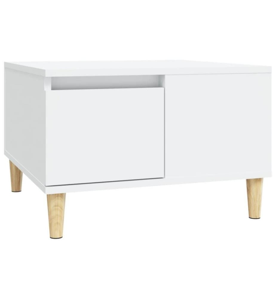 Couchtisch Weiss 55x55x36,5 cm Holzwerkstoff