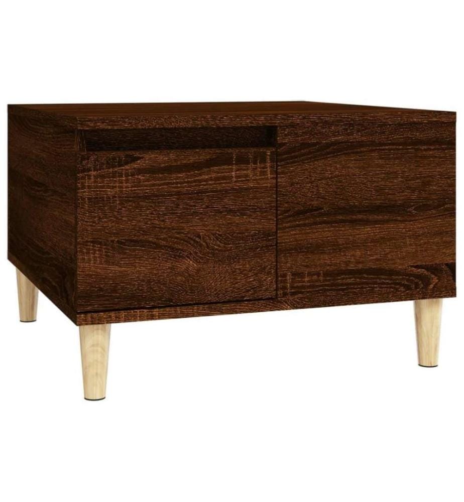 Couchtisch Braun Eichen-Optik 55x55x36,5 cm Holzwerkstoff