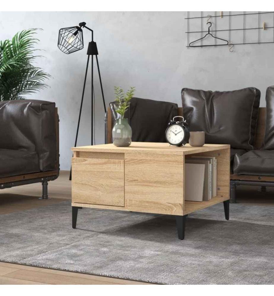 Couchtisch Sonoma-Eiche 55x55x36,5 cm Holzwerkstoff